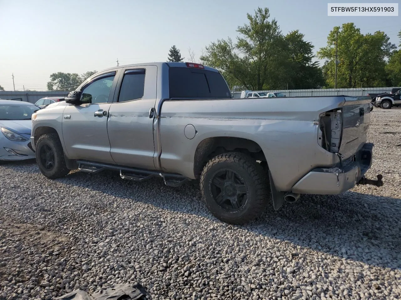 2017 Toyota Tundra Double Cab Limited VIN: 5TFBW5F13HX591903 Lot: 66152824