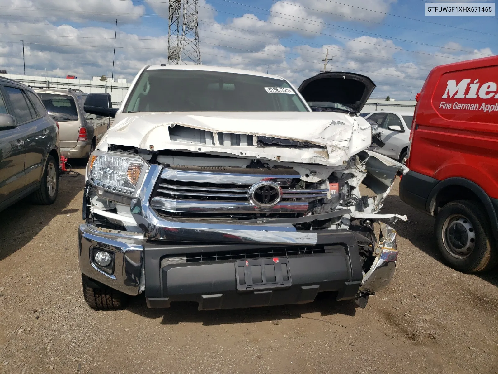 2017 Toyota Tundra Double Cab Sr VIN: 5TFUW5F1XHX671465 Lot: 67561294