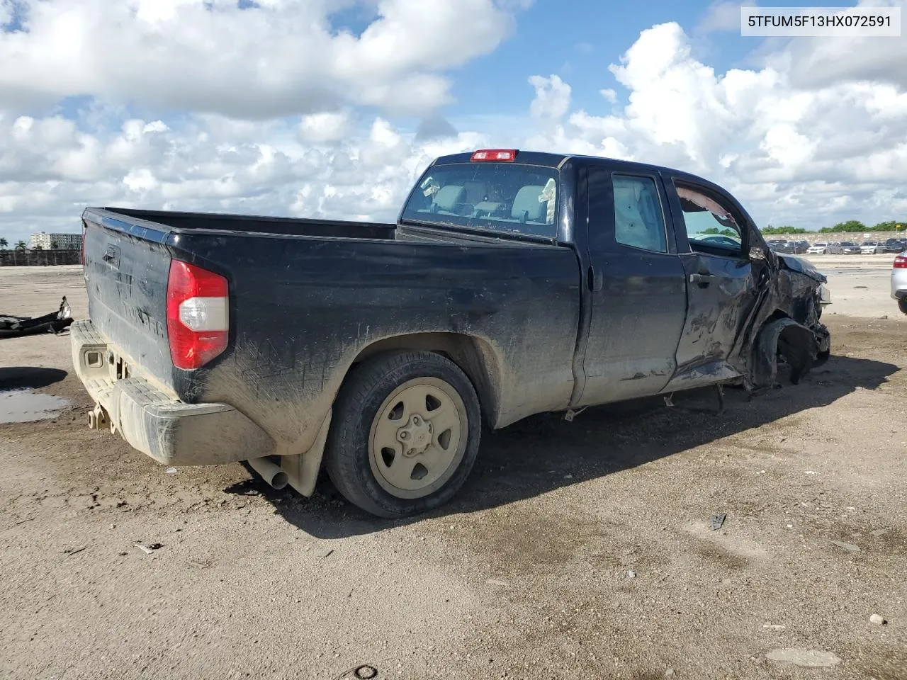 2017 Toyota Tundra Double Cab Sr VIN: 5TFUM5F13HX072591 Lot: 69151174