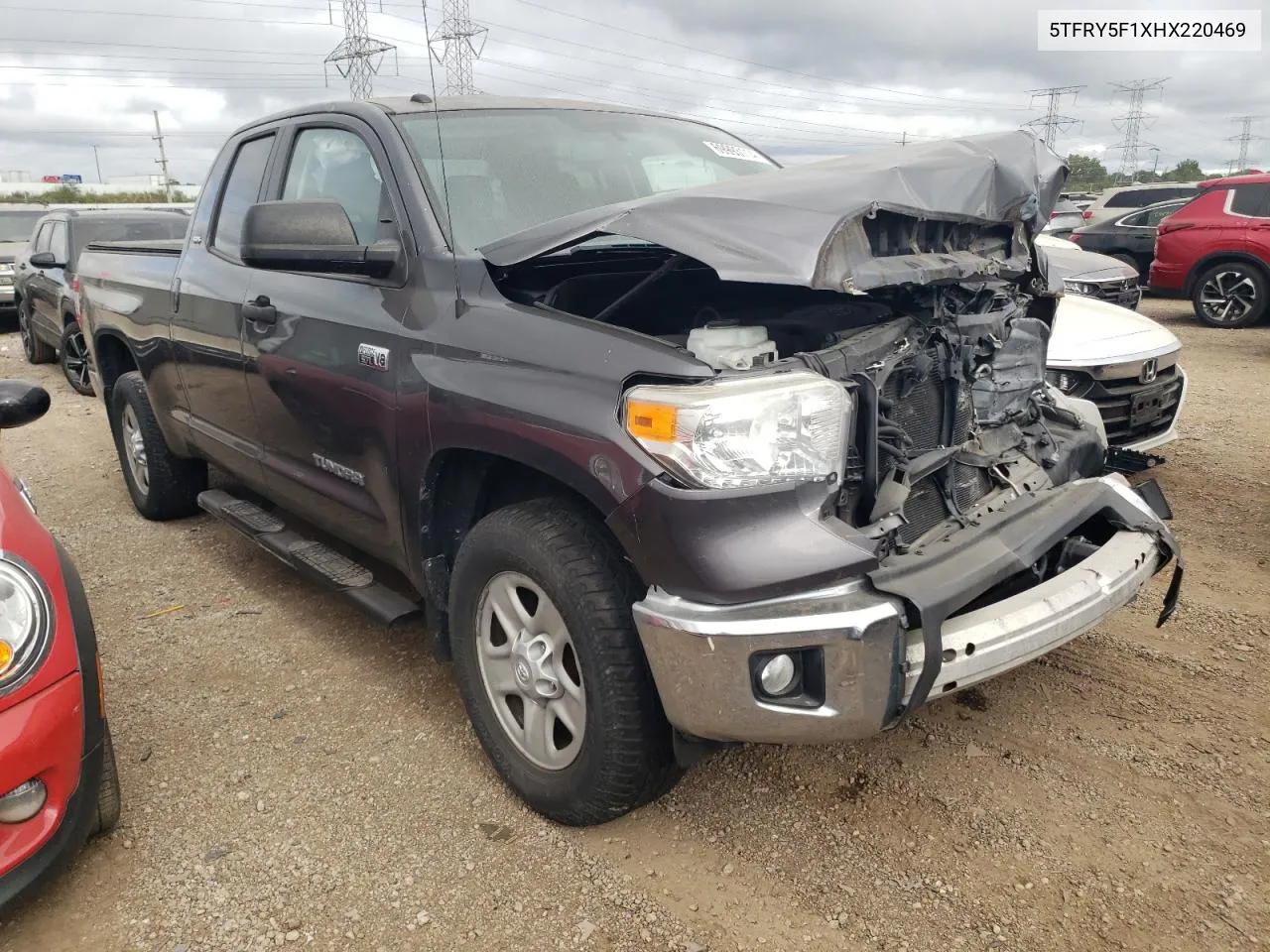 2017 Toyota Tundra Double Cab Sr VIN: 5TFRY5F1XHX220469 Lot: 69993114