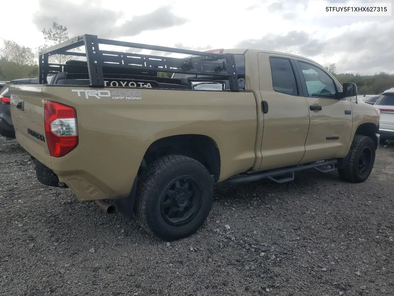 5TFUY5F1XHX627315 2017 Toyota Tundra Double Cab Sr