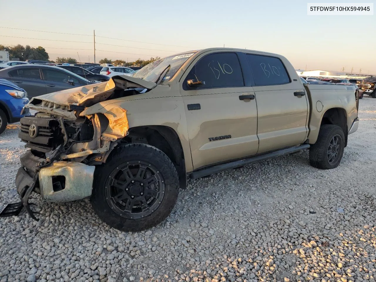 2017 Toyota Tundra Crewmax Sr5 VIN: 5TFDW5F10HX594945 Lot: 73163694