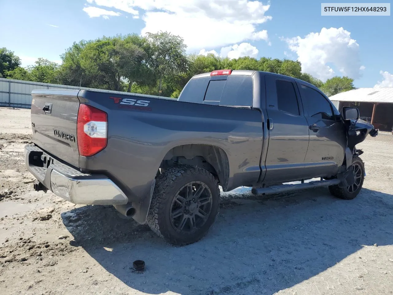 2017 Toyota Tundra Double Cab Sr VIN: 5TFUW5F12HX648293 Lot: 73315014