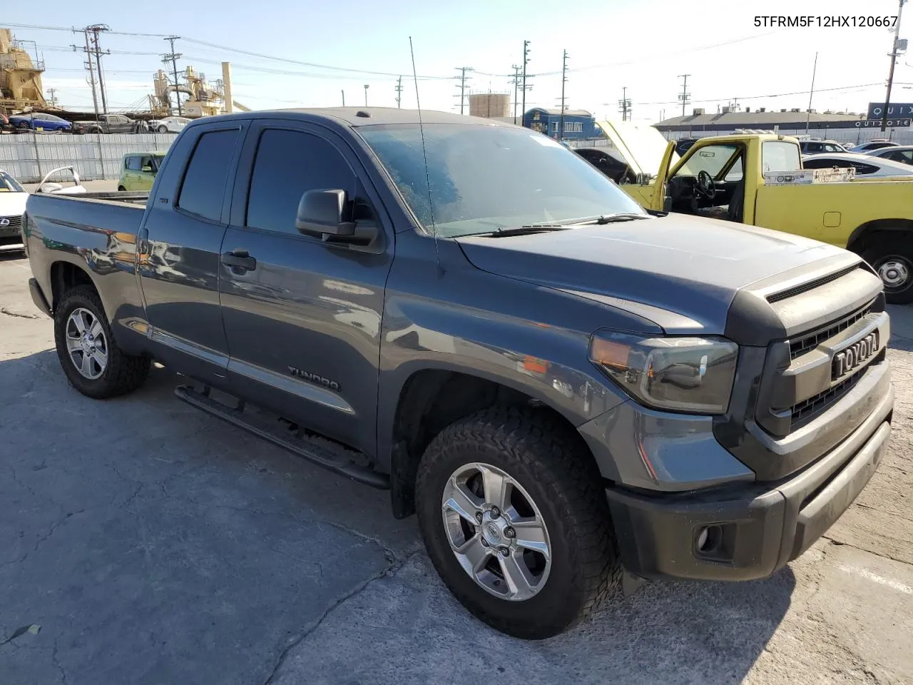 2017 Toyota Tundra Double Cab Sr VIN: 5TFRM5F12HX120667 Lot: 73395384