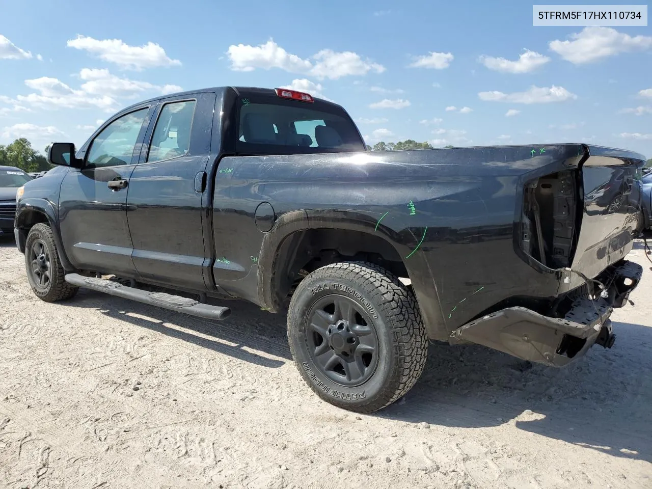 2017 Toyota Tundra Double Cab Sr VIN: 5TFRM5F17HX110734 Lot: 74035394