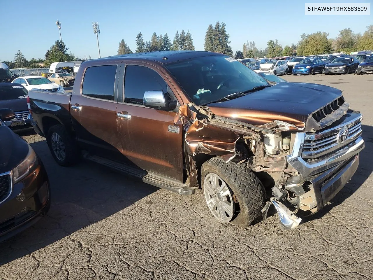 2017 Toyota Tundra Crewmax 1794 VIN: 5TFAW5F19HX583509 Lot: 74142194