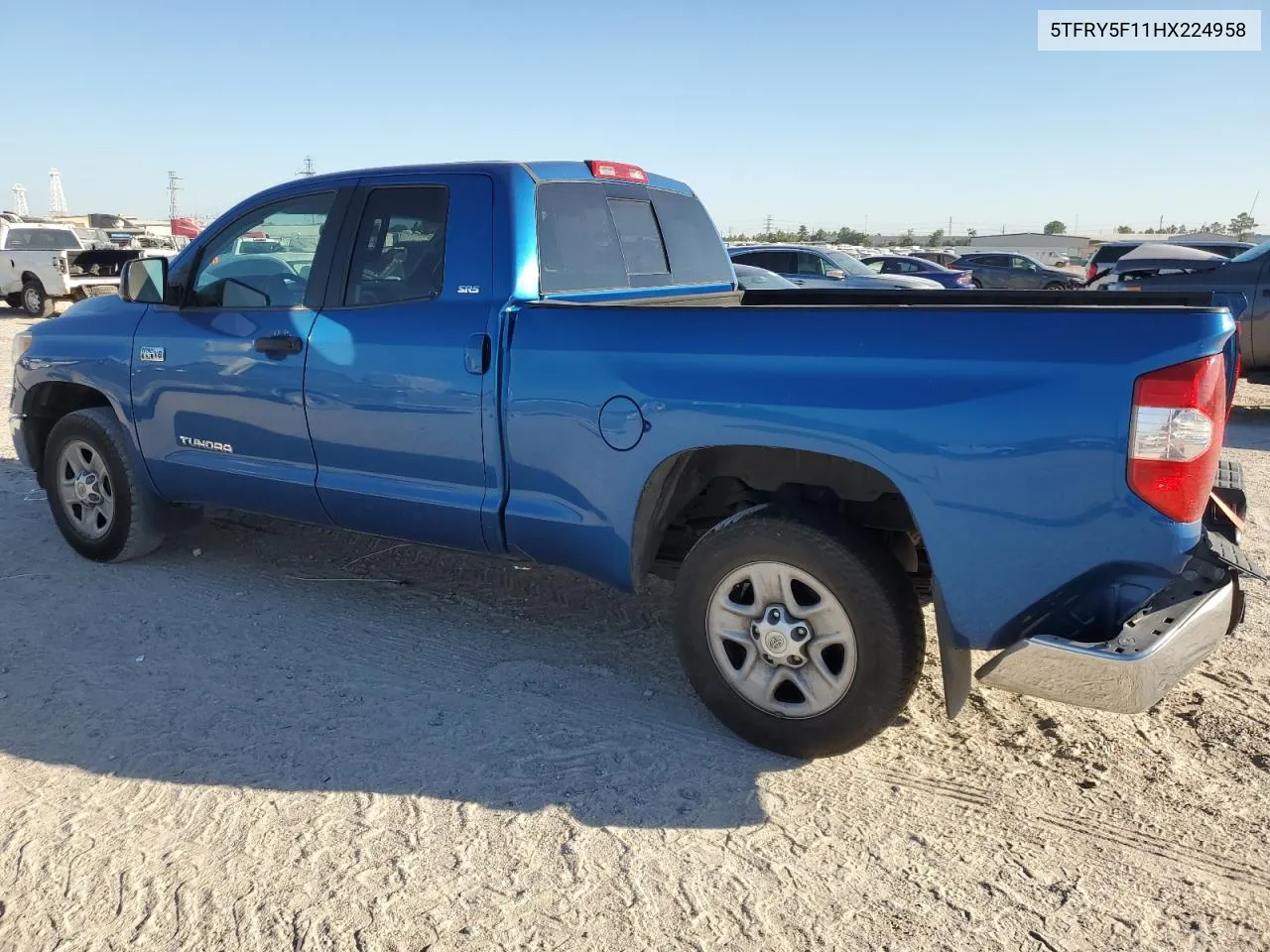 2017 Toyota Tundra Double Cab Sr VIN: 5TFRY5F11HX224958 Lot: 74566594