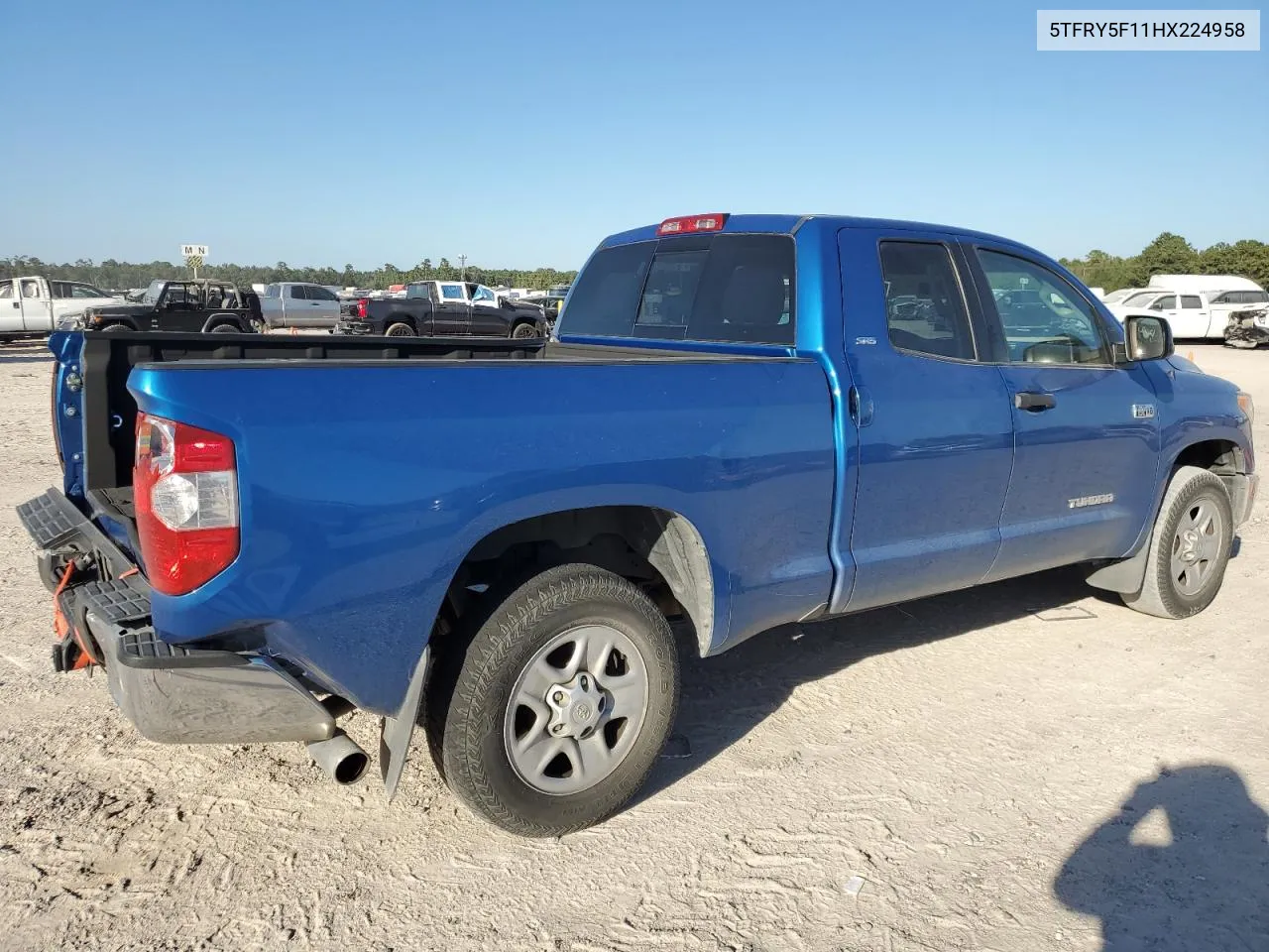 2017 Toyota Tundra Double Cab Sr VIN: 5TFRY5F11HX224958 Lot: 74566594