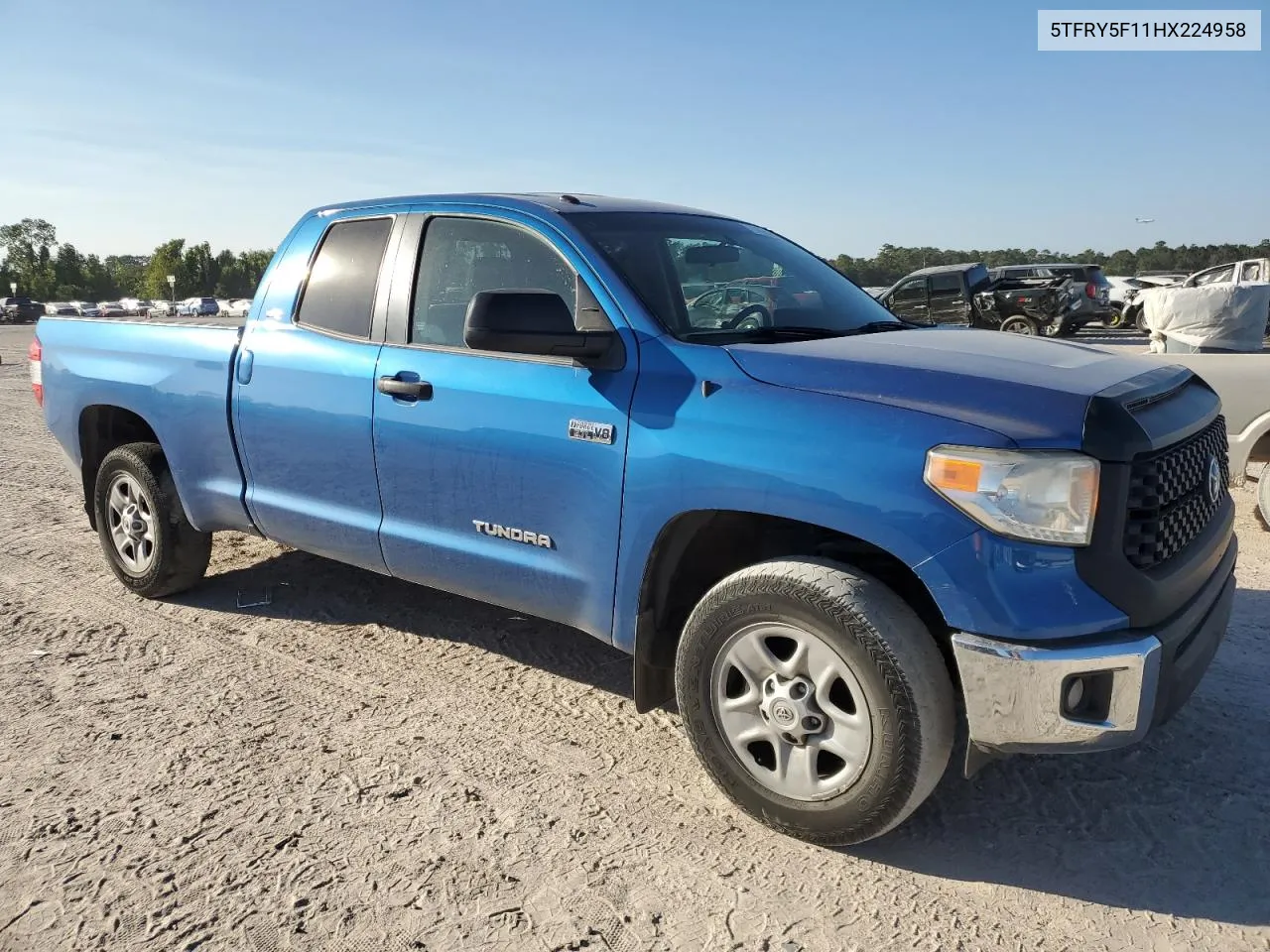 2017 Toyota Tundra Double Cab Sr VIN: 5TFRY5F11HX224958 Lot: 74566594