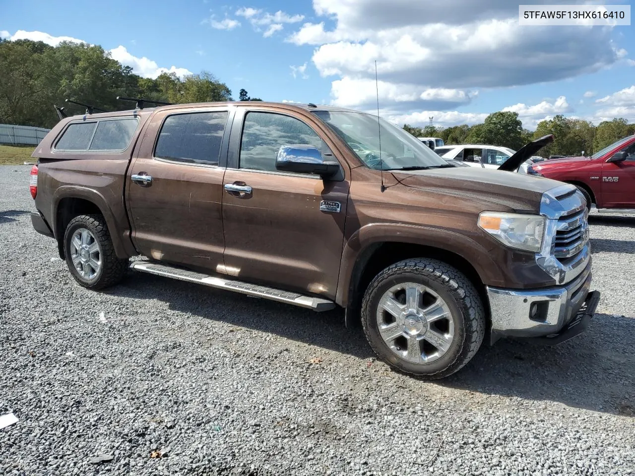 2017 Toyota Tundra Crewmax 1794 VIN: 5TFAW5F13HX616410 Lot: 74599654