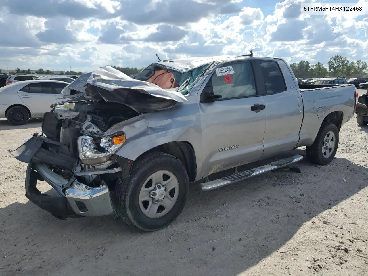 2017 Toyota Tundra Double Cab Sr VIN: 5TFRM5F14HX122453 Lot: 74624994