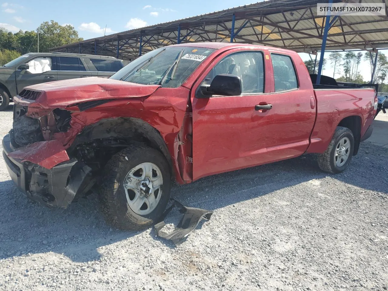 2017 Toyota Tundra Double Cab Sr VIN: 5TFUM5F1XHX073267 Lot: 75331654