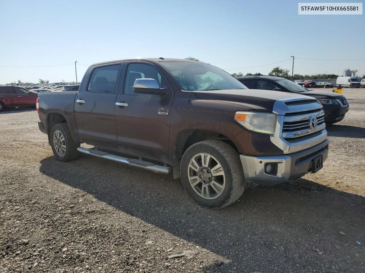 2017 Toyota Tundra Crewmax 1794 VIN: 5TFAW5F10HX665581 Lot: 75340914