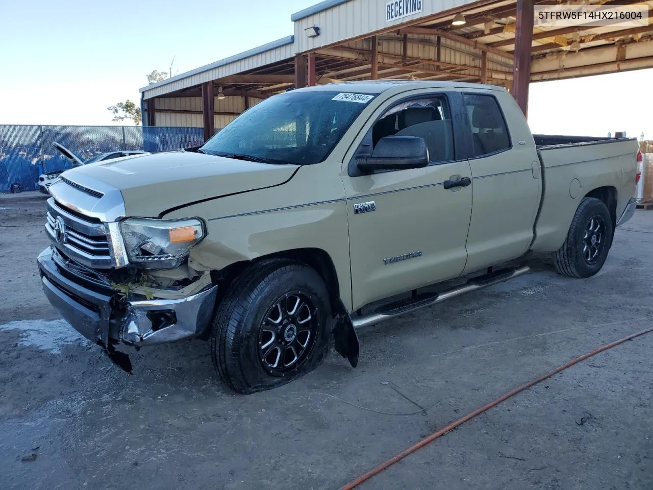 2017 Toyota Tundra Double Cab Sr VIN: 5TFRW5F14HX216004 Lot: 75476844