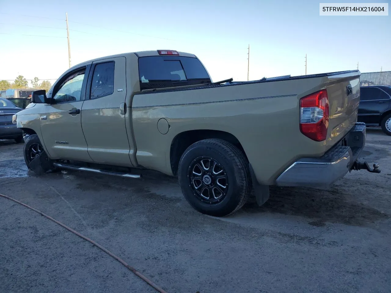 2017 Toyota Tundra Double Cab Sr VIN: 5TFRW5F14HX216004 Lot: 75476844