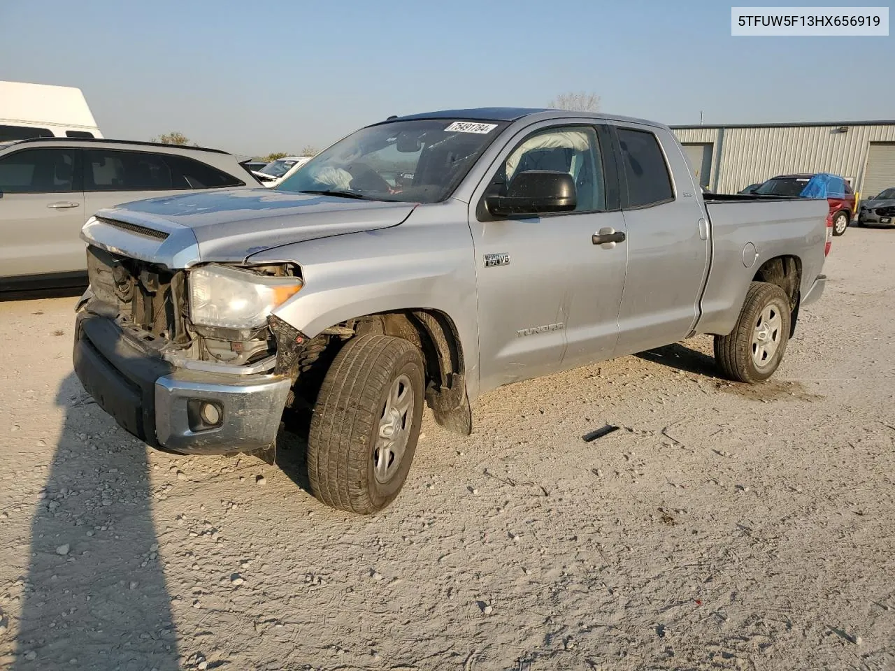 2017 Toyota Tundra Double Cab Sr VIN: 5TFUW5F13HX656919 Lot: 75491784