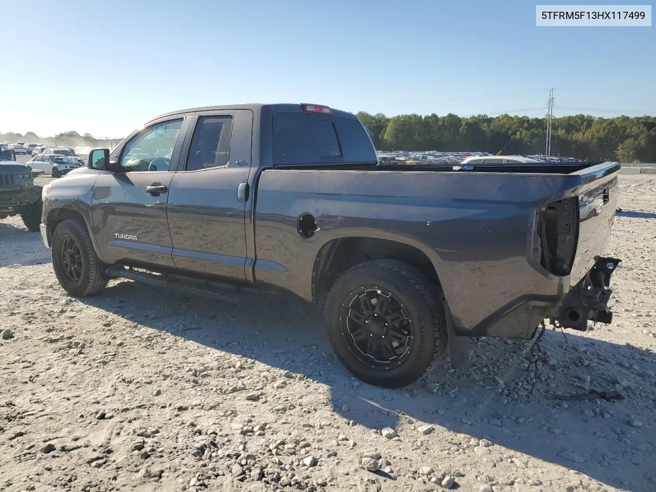 5TFRM5F13HX117499 2017 Toyota Tundra Double Cab Sr