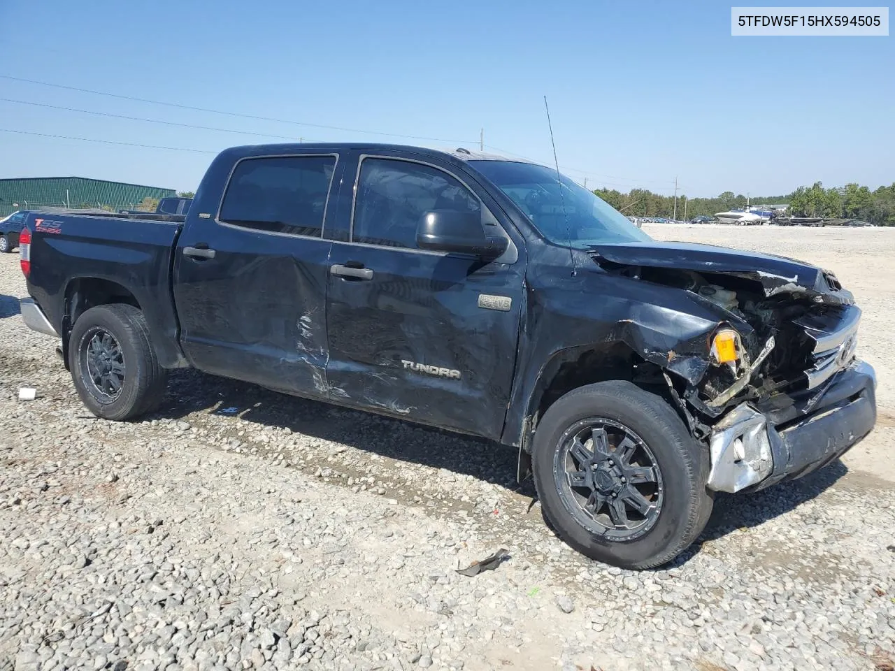 2017 Toyota Tundra Crewmax Sr5 VIN: 5TFDW5F15HX594505 Lot: 76783524