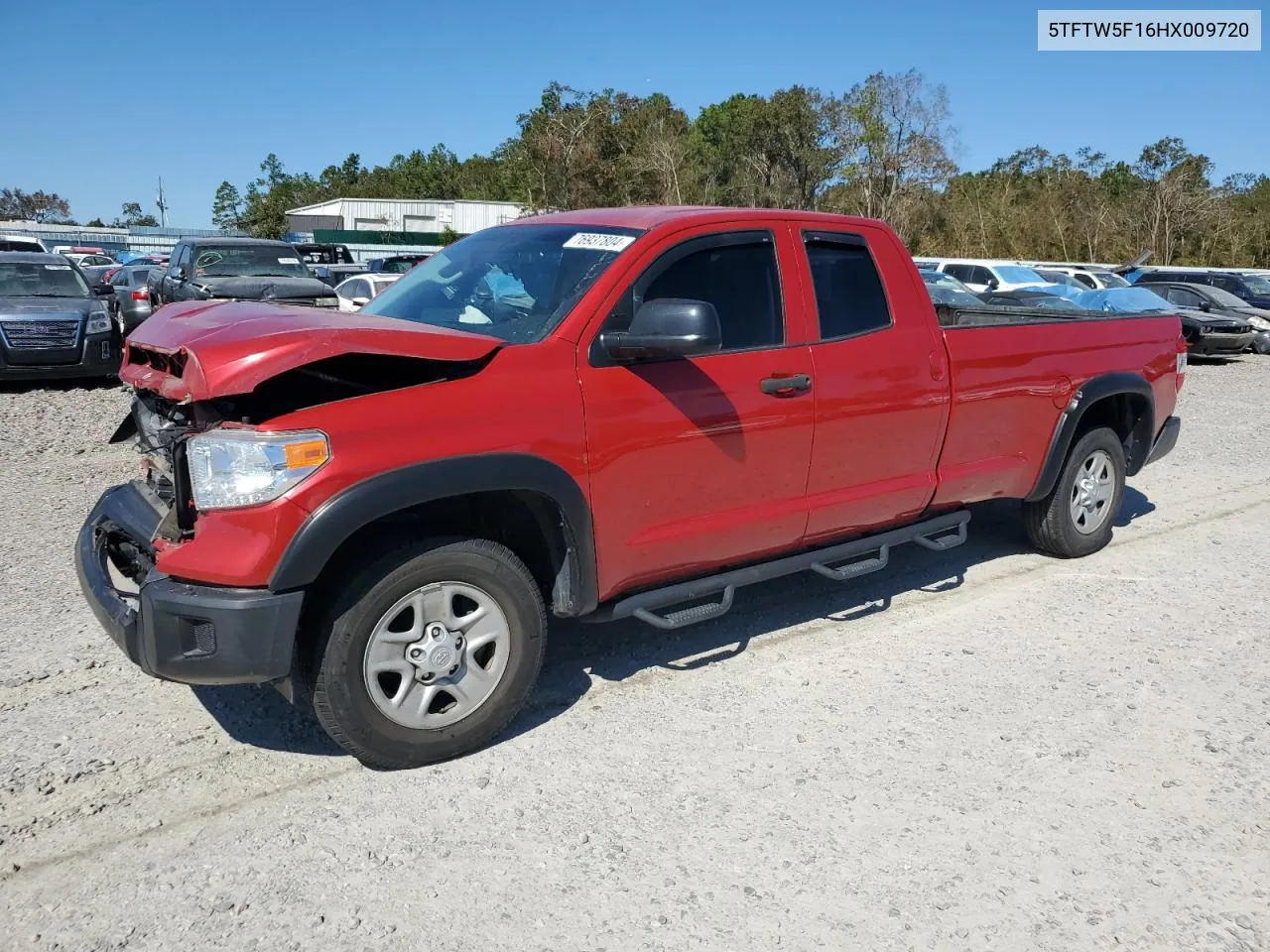 2017 Toyota Tundra Double Cab Sr VIN: 5TFTW5F16HX009720 Lot: 76937804