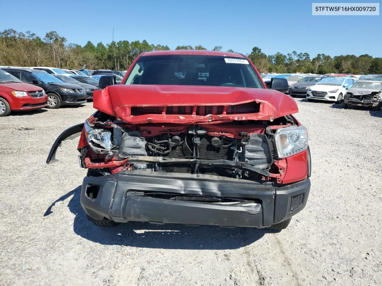 2017 Toyota Tundra Double Cab Sr VIN: 5TFTW5F16HX009720 Lot: 76937804