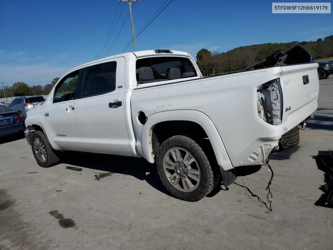 2017 Toyota Tundra Crewmax Sr5 VIN: 5TFDW5F12HX619179 Lot: 77182004