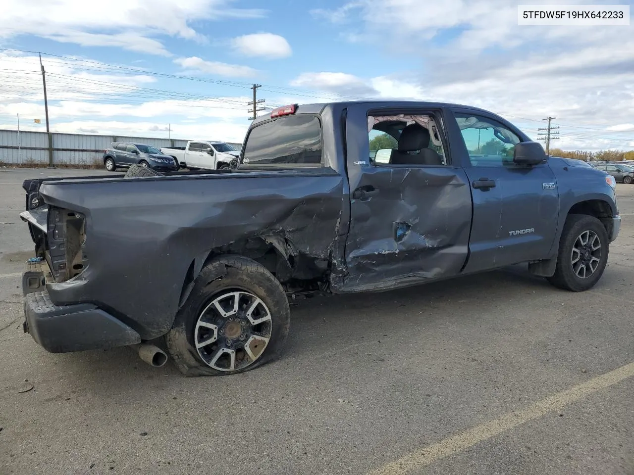 2017 Toyota Tundra Crewmax Sr5 VIN: 5TFDW5F19HX642233 Lot: 77343504