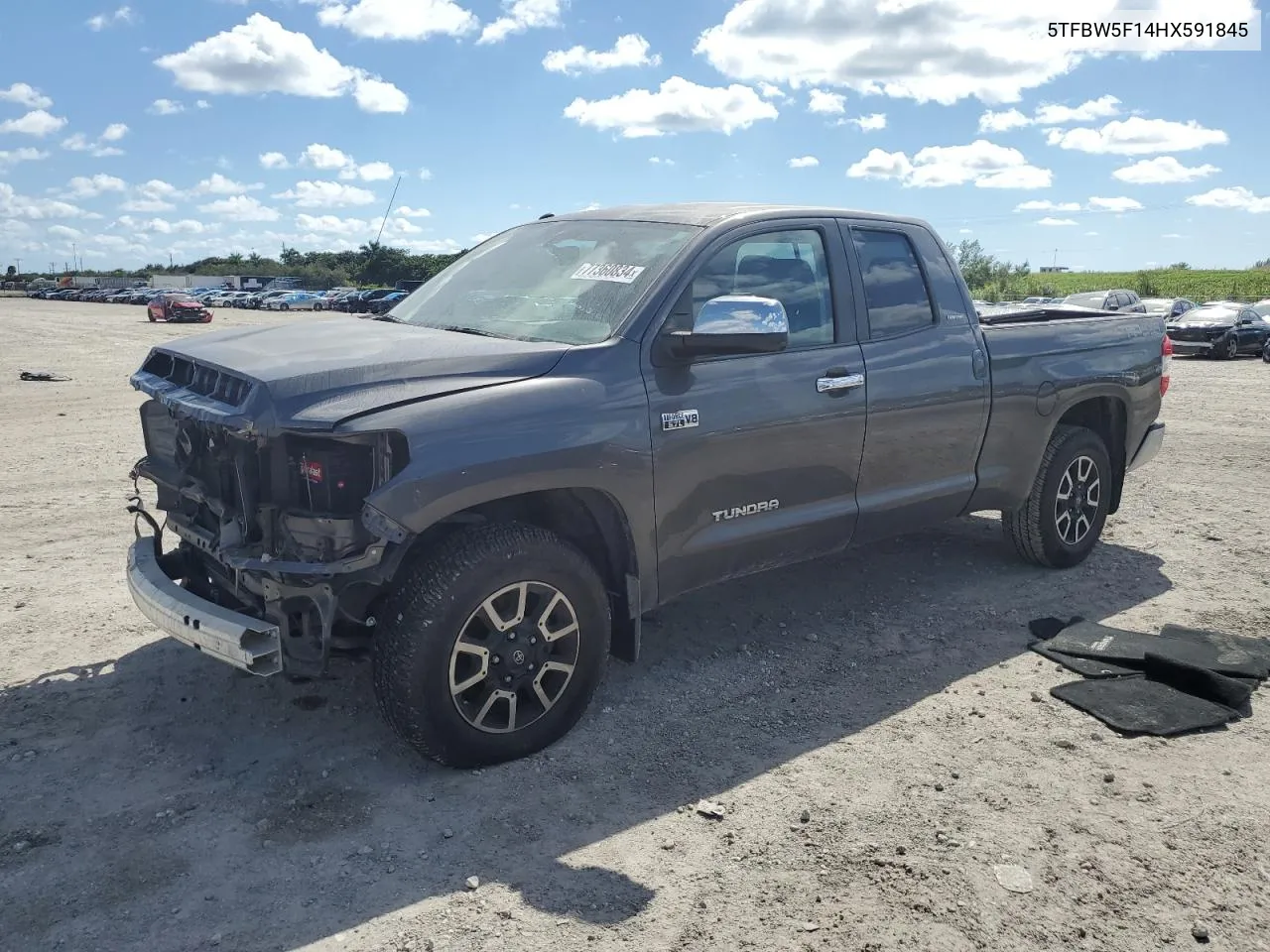 2017 Toyota Tundra Double Cab Limited VIN: 5TFBW5F14HX591845 Lot: 77360834