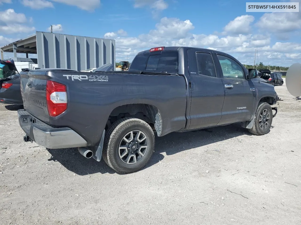 2017 Toyota Tundra Double Cab Limited VIN: 5TFBW5F14HX591845 Lot: 77360834