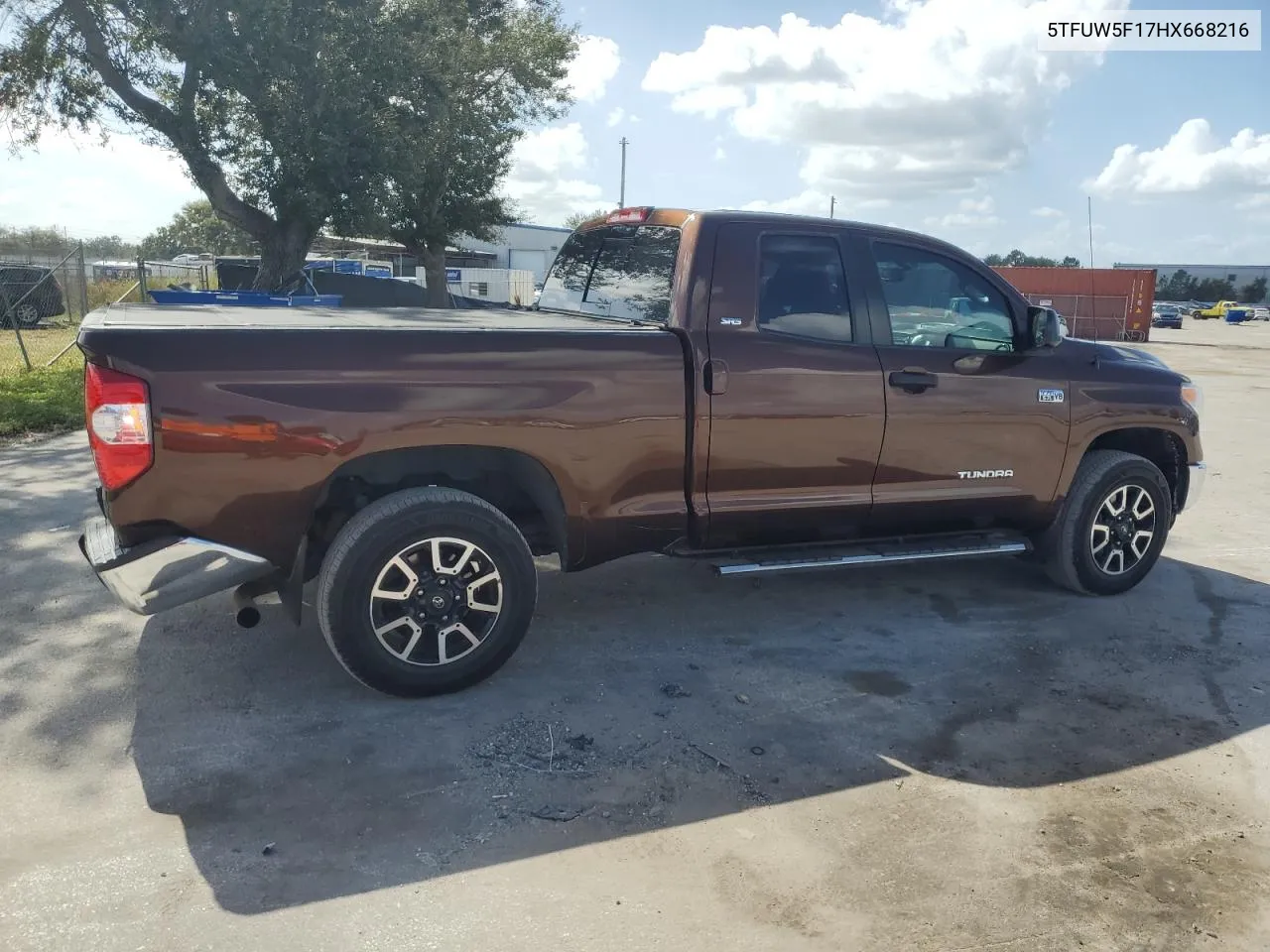 2017 Toyota Tundra Double Cab Sr VIN: 5TFUW5F17HX668216 Lot: 77493004