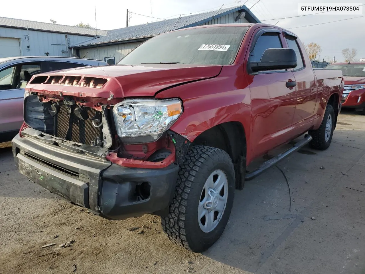 2017 Toyota Tundra Double Cab Sr VIN: 5TFUM5F19HX073504 Lot: 77651854