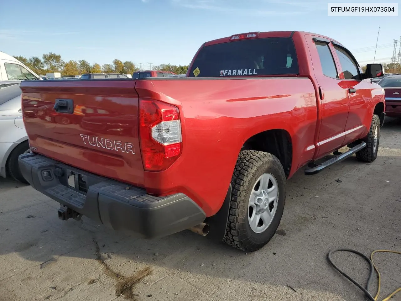 2017 Toyota Tundra Double Cab Sr VIN: 5TFUM5F19HX073504 Lot: 77651854