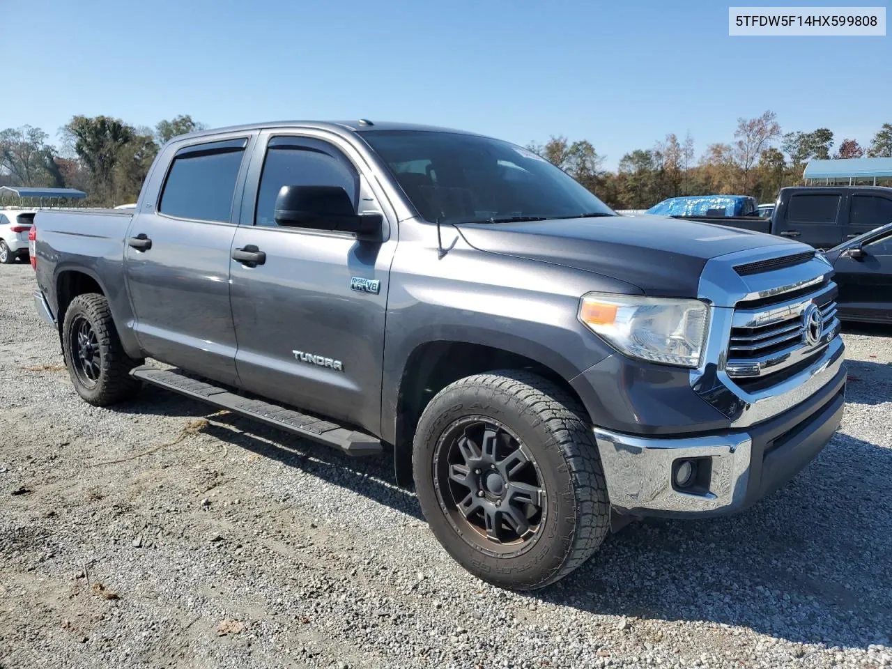 2017 Toyota Tundra Crewmax Sr5 VIN: 5TFDW5F14HX599808 Lot: 78443234