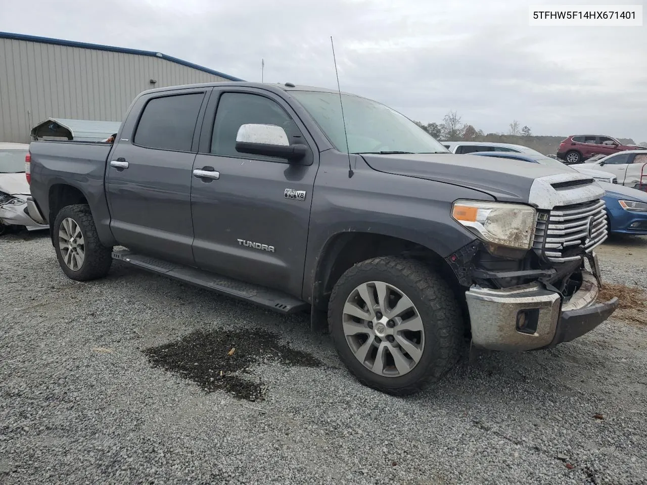 2017 Toyota Tundra Crewmax Limited VIN: 5TFHW5F14HX671401 Lot: 78905674