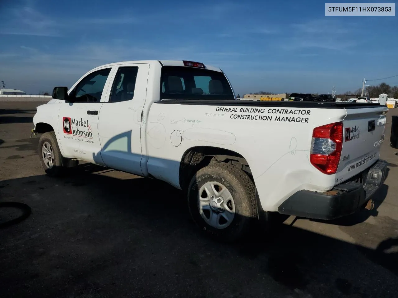 2017 Toyota Tundra Double Cab Sr VIN: 5TFUM5F11HX073853 Lot: 79270514