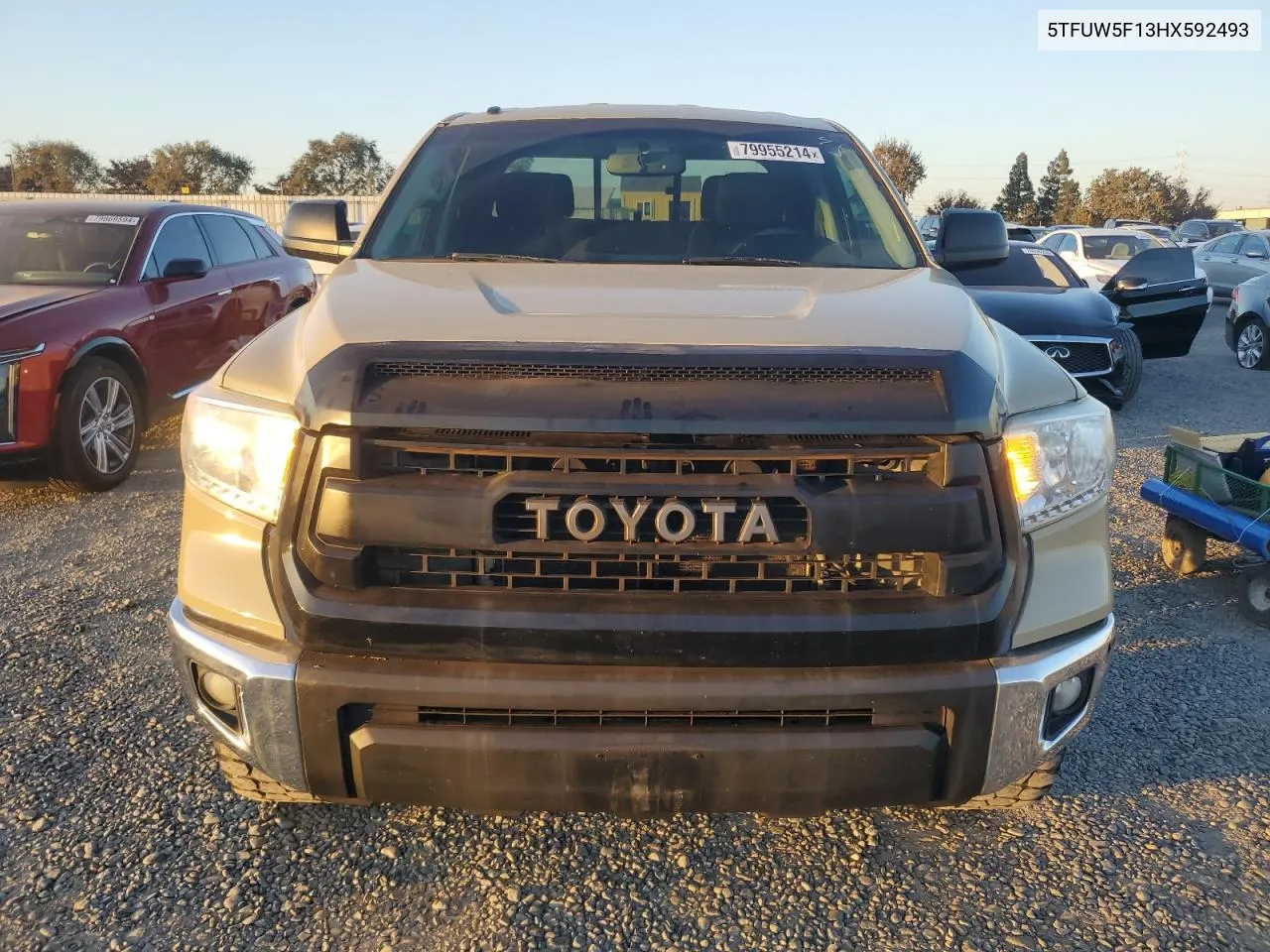 2017 Toyota Tundra Double Cab Sr VIN: 5TFUW5F13HX592493 Lot: 79955214