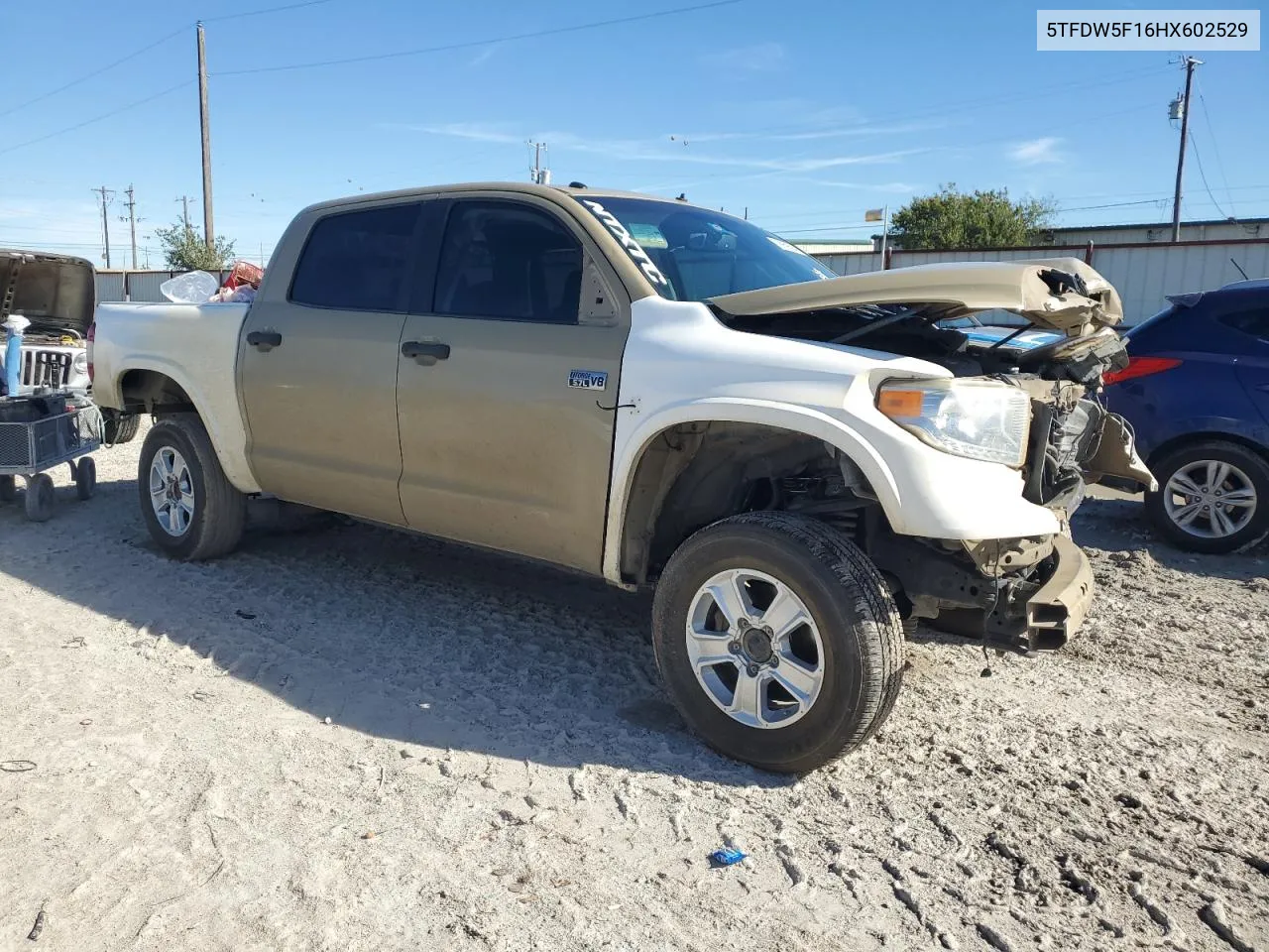 2017 Toyota Tundra Crewmax Sr5 VIN: 5TFDW5F16HX602529 Lot: 79959594