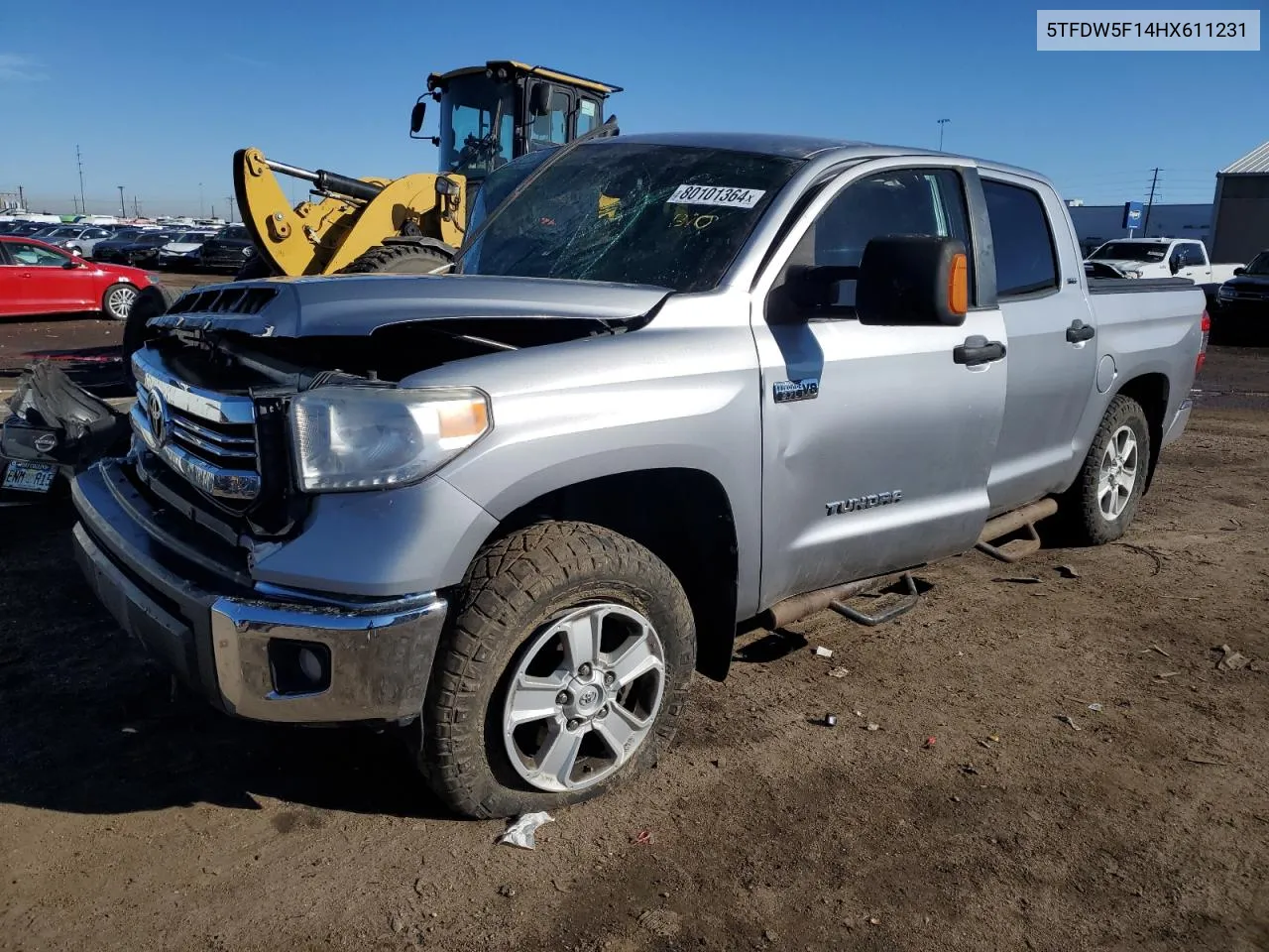 2017 Toyota Tundra Crewmax Sr5 VIN: 5TFDW5F14HX611231 Lot: 80101364