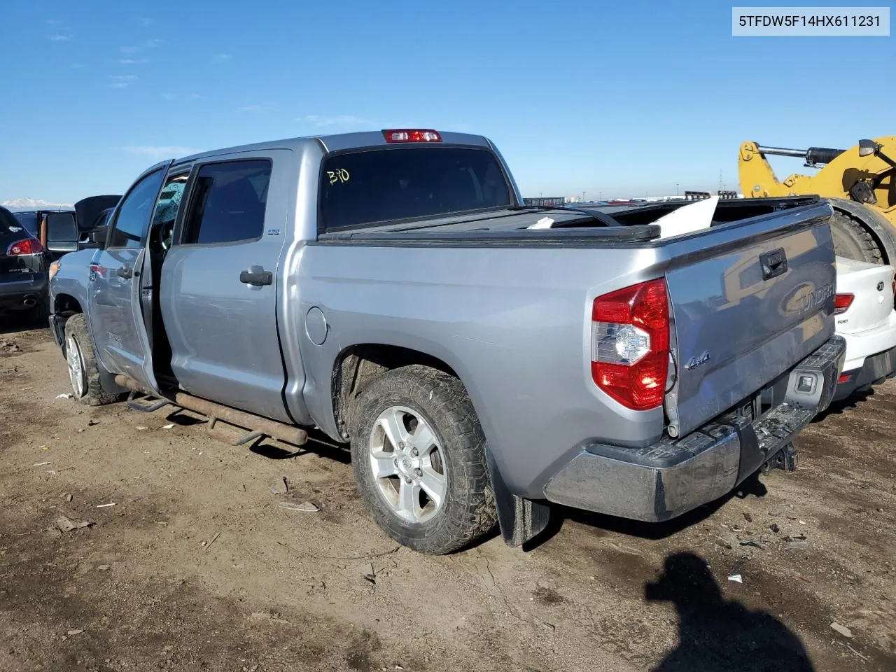 2017 Toyota Tundra Crewmax Sr5 VIN: 5TFDW5F14HX611231 Lot: 80101364