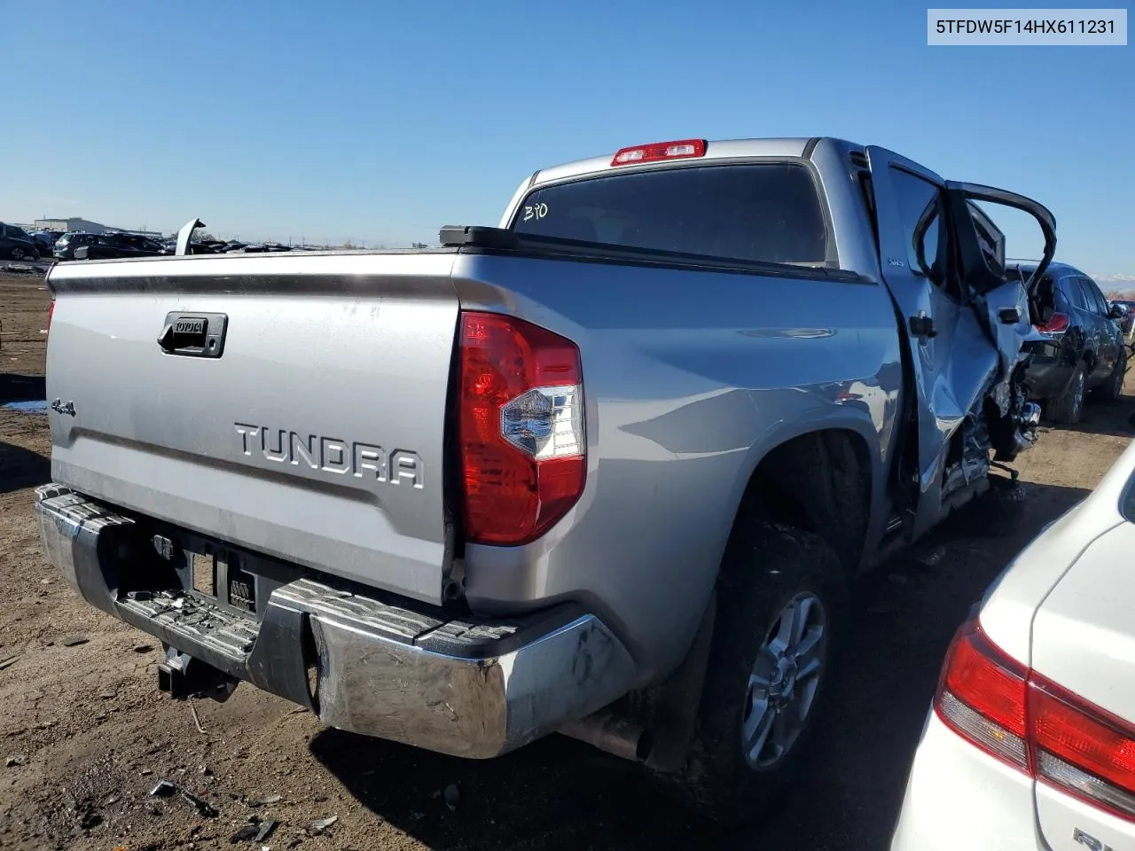 2017 Toyota Tundra Crewmax Sr5 VIN: 5TFDW5F14HX611231 Lot: 80101364