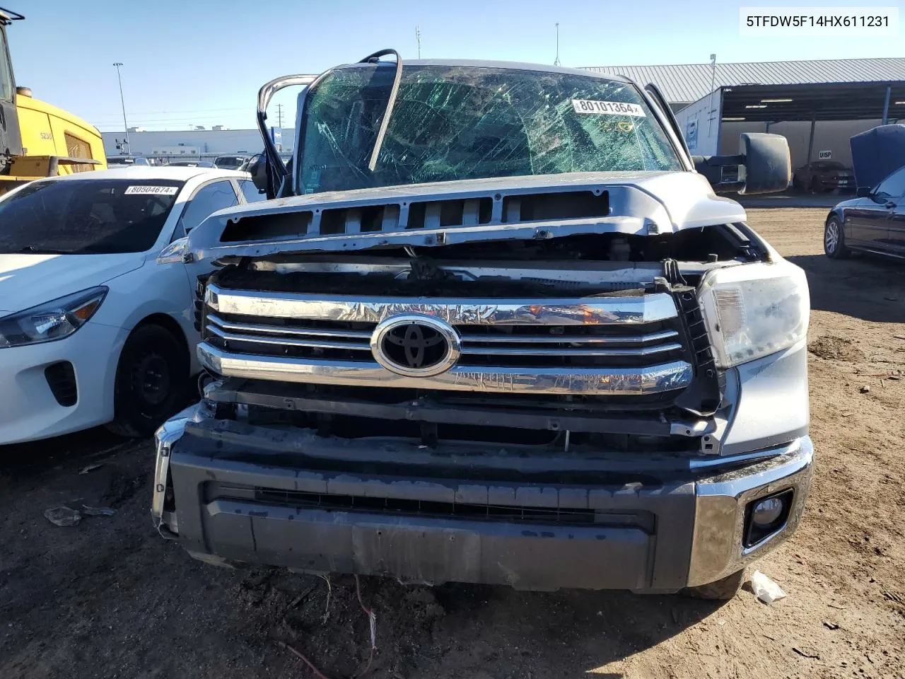 2017 Toyota Tundra Crewmax Sr5 VIN: 5TFDW5F14HX611231 Lot: 80101364