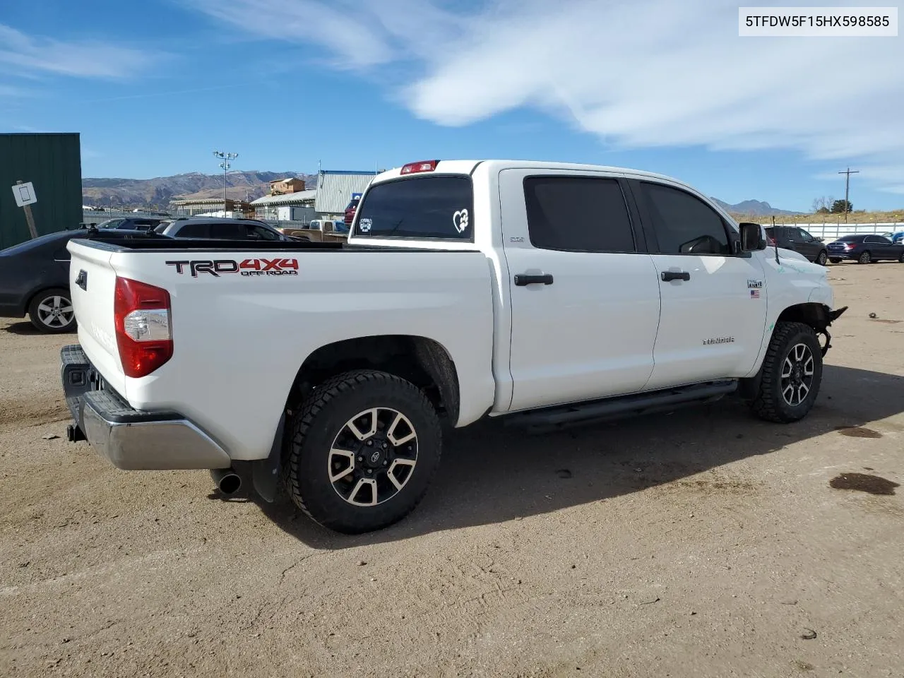 2017 Toyota Tundra Crewmax Sr5 VIN: 5TFDW5F15HX598585 Lot: 81491374