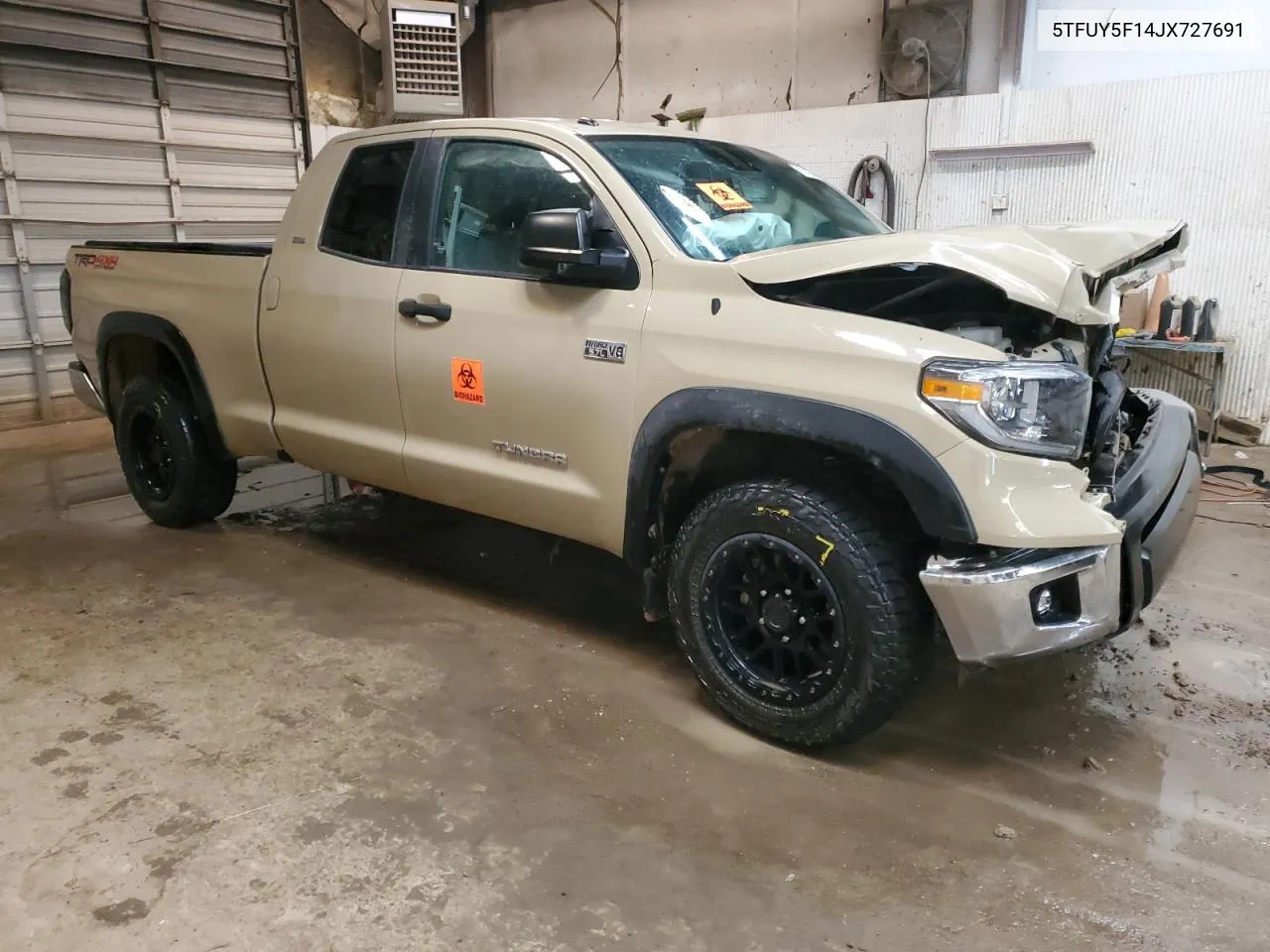 2018 Toyota Tundra Double Cab Sr/Sr5 VIN: 5TFUY5F14JX727691 Lot: 51548344