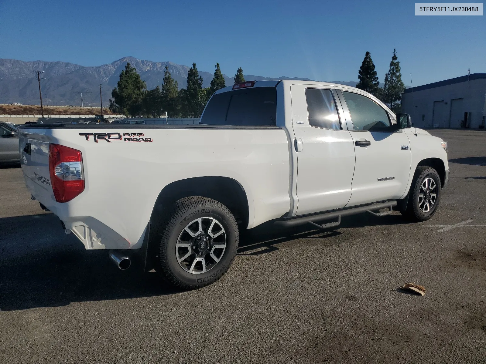 2018 Toyota Tundra Double Cab Sr VIN: 5TFRY5F11JX230488 Lot: 67509774