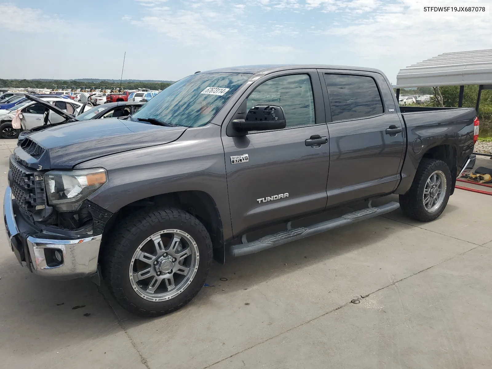 2018 Toyota Tundra Crewmax Sr5 VIN: 5TFDW5F19JX687078 Lot: 67673114