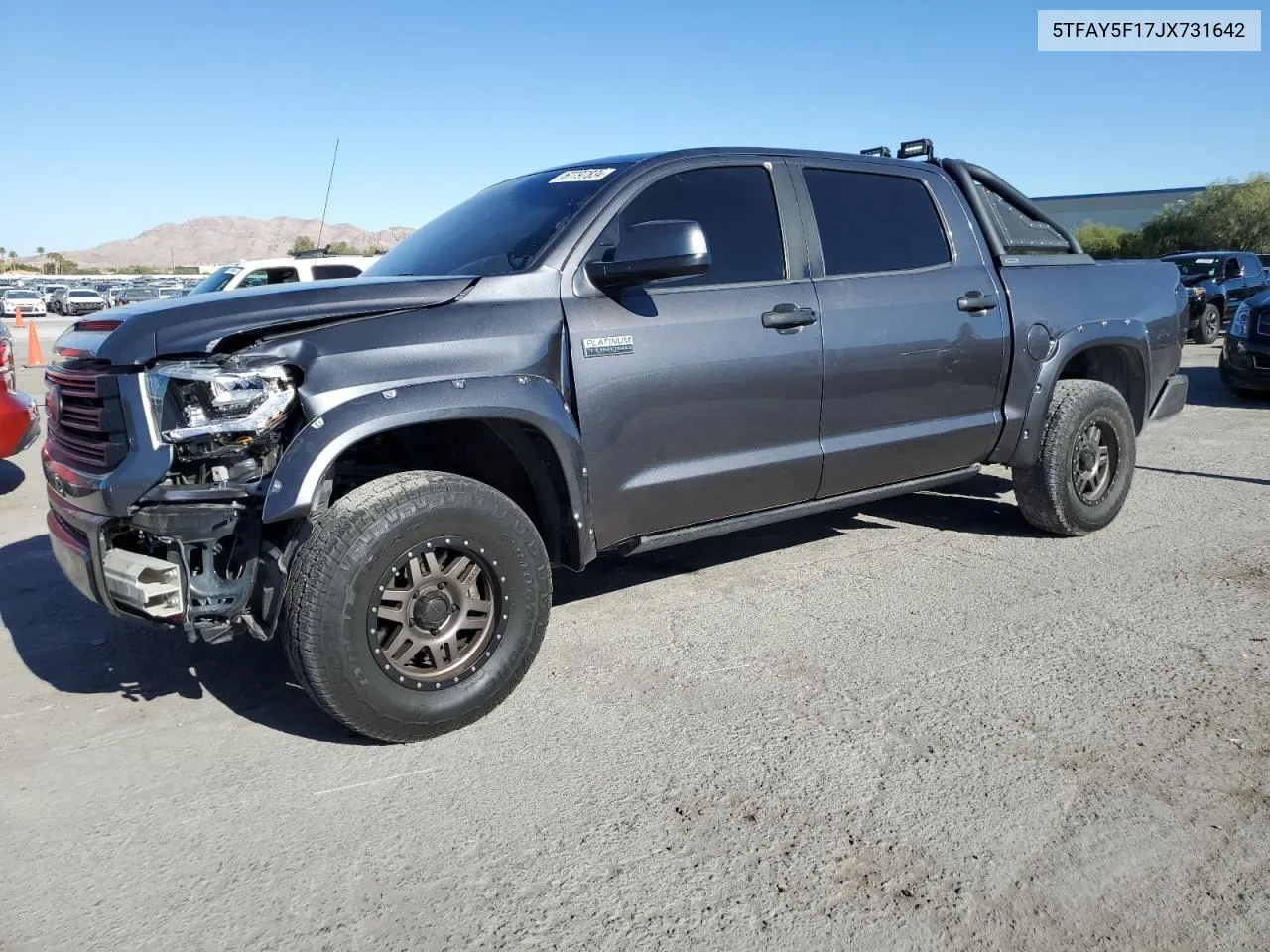 2018 Toyota Tundra Crewmax 1794 VIN: 5TFAY5F17JX731642 Lot: 67797834