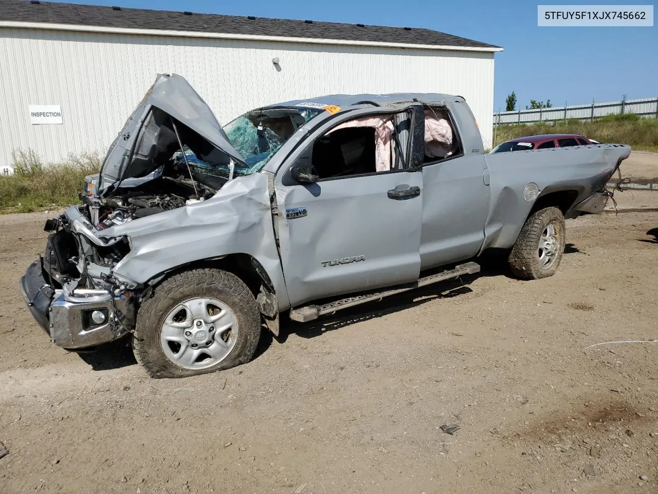 2018 Toyota Tundra Double Cab Sr VIN: 5TFUY5F1XJX745662 Lot: 68159304