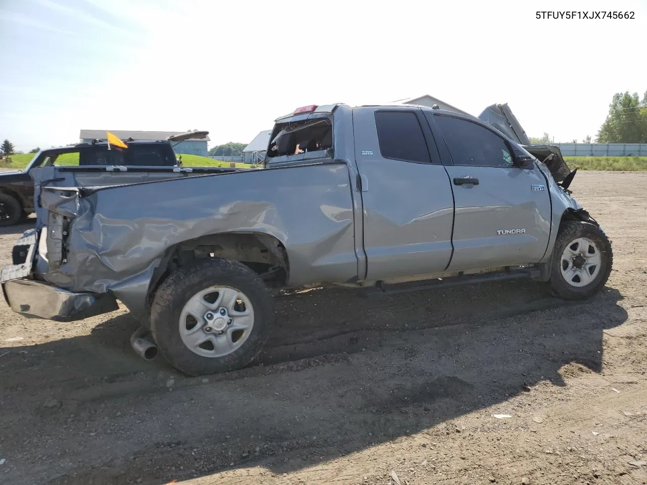 2018 Toyota Tundra Double Cab Sr VIN: 5TFUY5F1XJX745662 Lot: 68159304