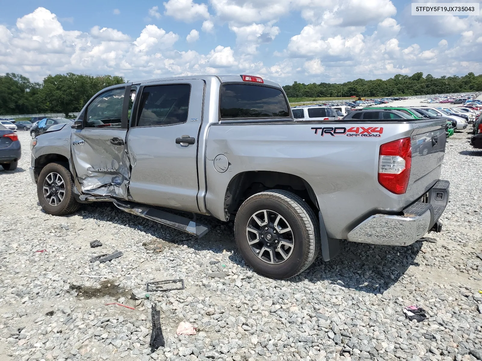 2018 Toyota Tundra Crewmax Sr5 VIN: 5TFDY5F19JX735043 Lot: 68291724