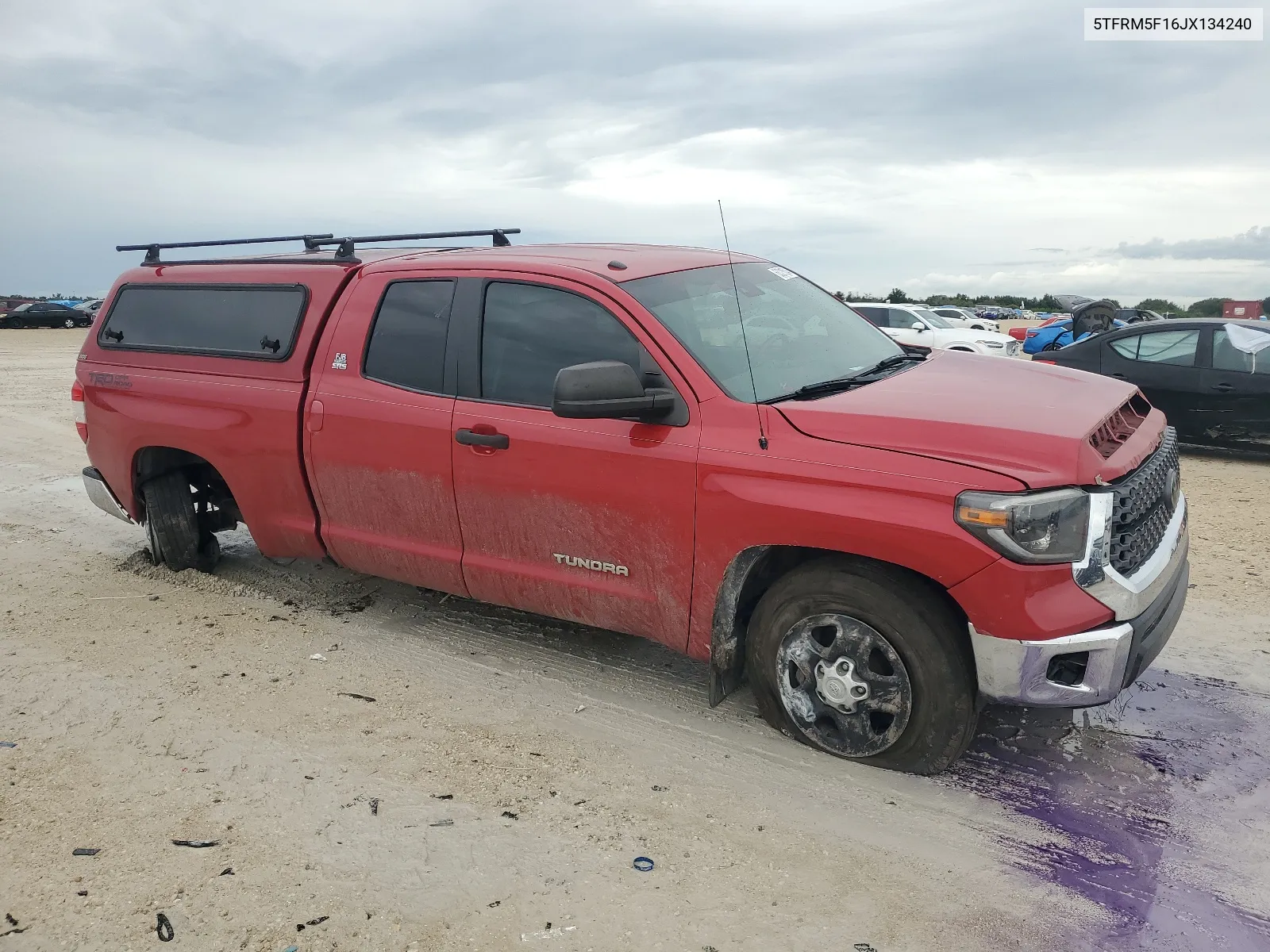 2018 Toyota Tundra Double Cab Sr VIN: 5TFRM5F16JX134240 Lot: 68321634