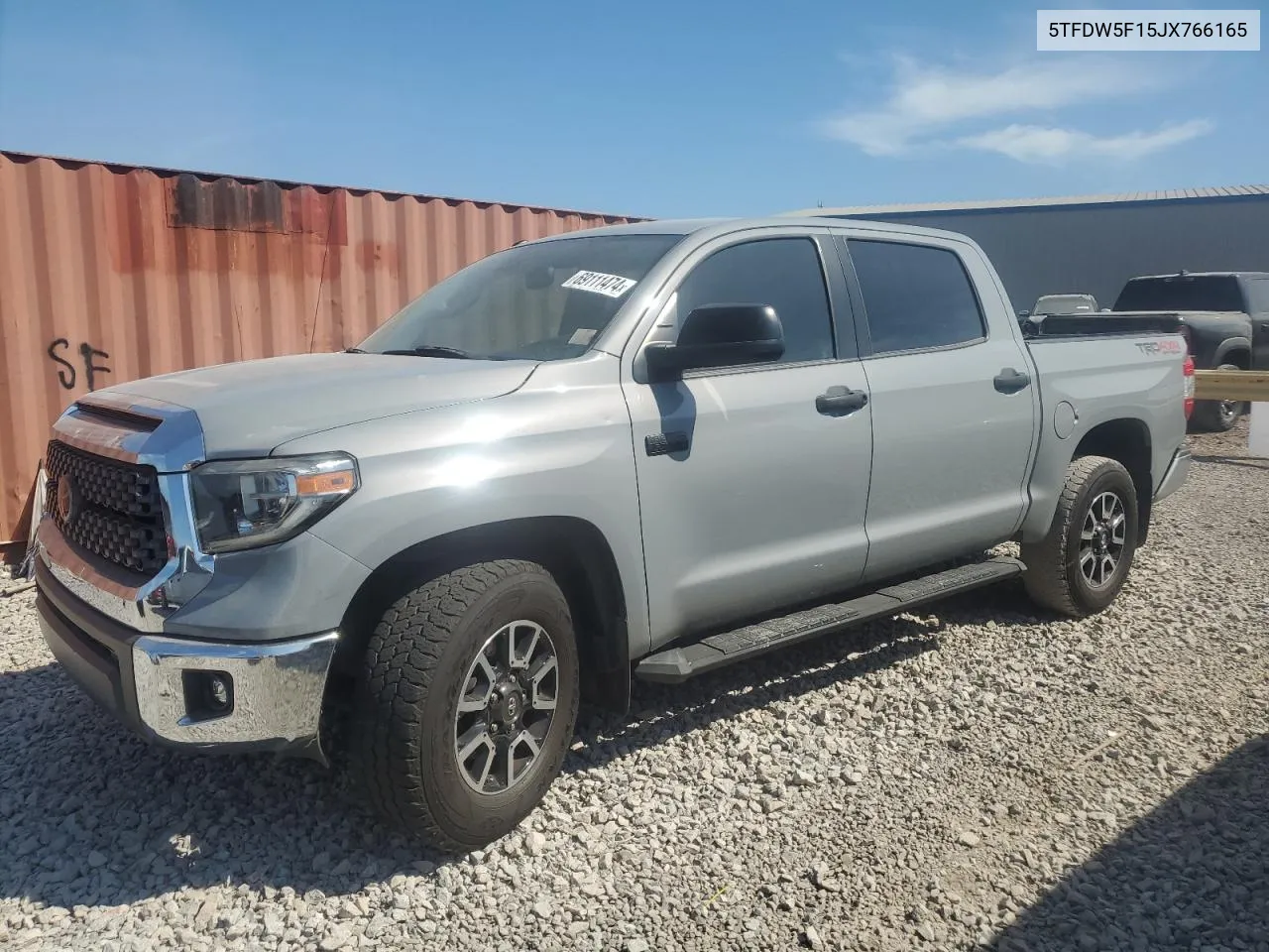 5TFDW5F15JX766165 2018 Toyota Tundra Crewmax Sr5